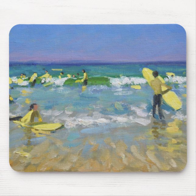 Surf School at St. Ives Mouse Mat (Front)