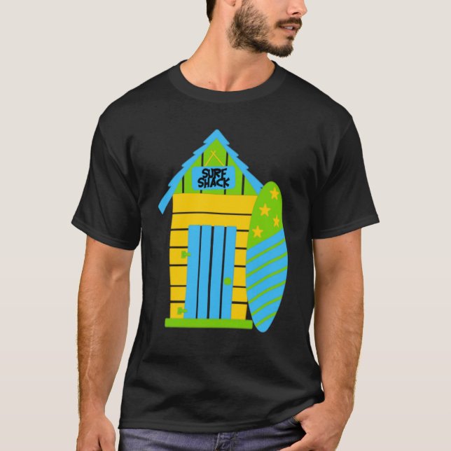 Surf Shack  Men's Basic Dark T-Shirt (Front)