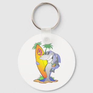 Surf Shark Key Ring
