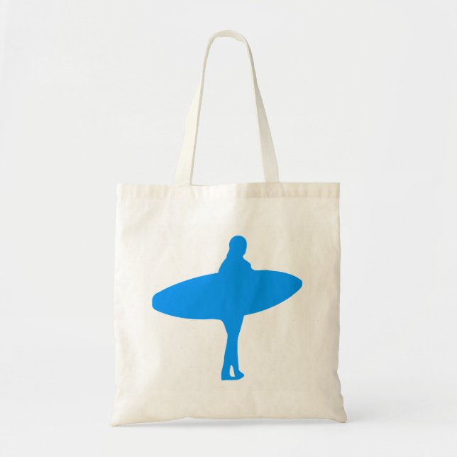 Surf Silhouette Tote Bag (Front)