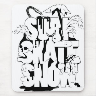 Surf Skate Snow mousepad