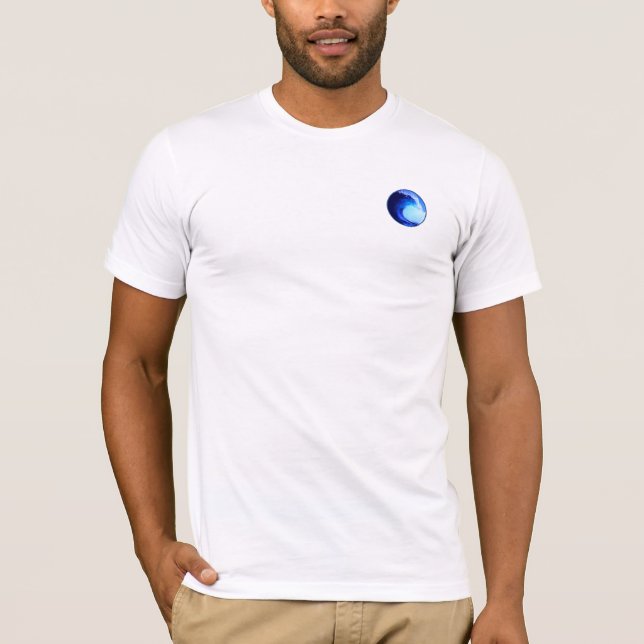 Surf Style Blue Wave T-Shirt (Front)