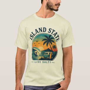 Surf Sunset Escape for Tropical Beach Lovers T-Shirt