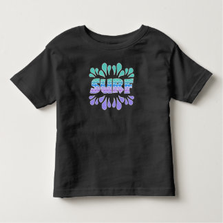 SURF-Surf with Waves, Colourful Surfing, Surfer Toddler T-Shirt