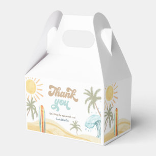 Surf Surfing Retro The Big One Boy Birthday Favour Box