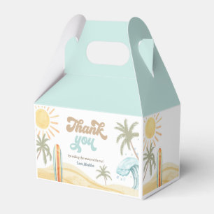 Surf Surfing Retro The Big One Boy Birthday Favour Box