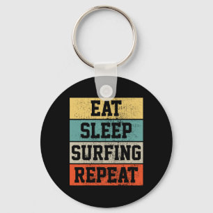 Surf Surfing Retro Vintage Gift Key Ring