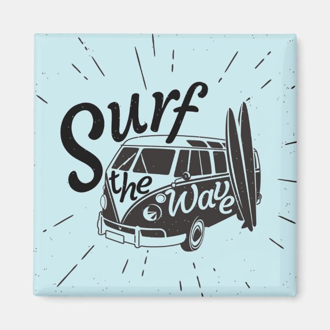 Surf The Wave Magnet (Front)