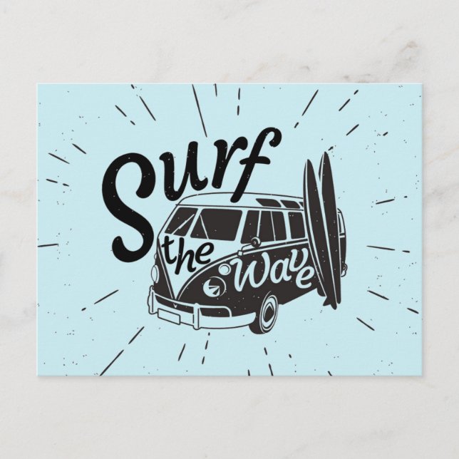 Surf The Wave Postcard (Front)