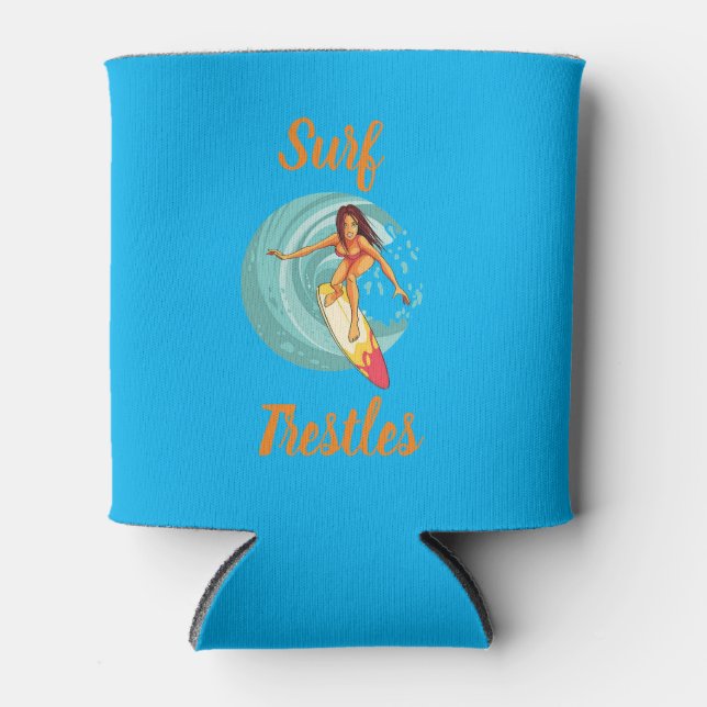 Surf Trestles Can Cooler (Front)