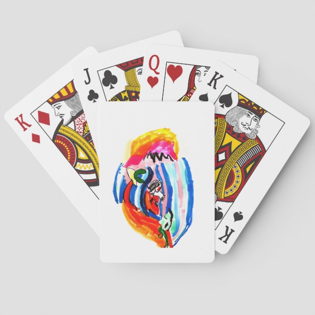 Surf up summer  playing cards (Back)
