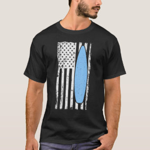 Surf Usa American Flag Boho T-Shirt