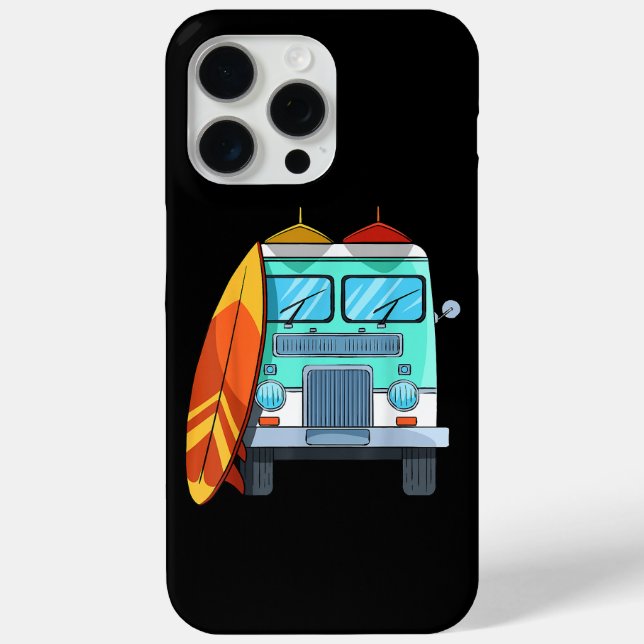 Surf Van Surfboard Palm Trees Surfing Surfer Waves Case-Mate iPhone Case (Back)