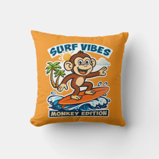 Surf vibes - monkey edition cushion