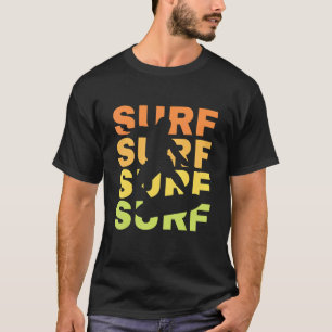Surf Vintage Sunset   For Surfer  Sun Sea And Surf T-Shirt