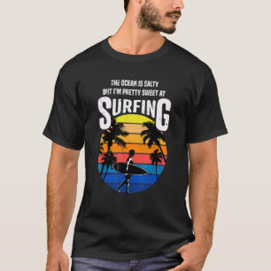 Surf Wave Ocean Vintage For Men Surfing Summer T-Shirt