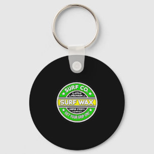 Surf Wax Club Apparel Vintage Surfing Beach Style Key Ring