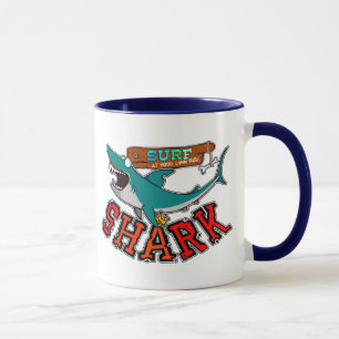 Surf with shark mug