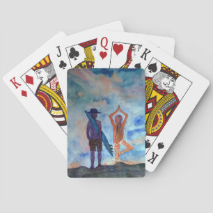 Surf Yoga Summer Art Classic Playing Cards