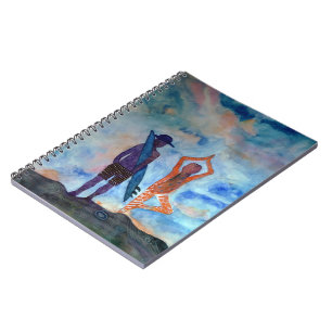 Surf Yoga  Summer Photo Notebook (80 Pages B&W)