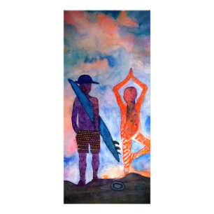 Surf Yoga Summer Rackcard Rack Card