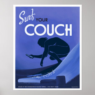 Surf Your Couch Poster