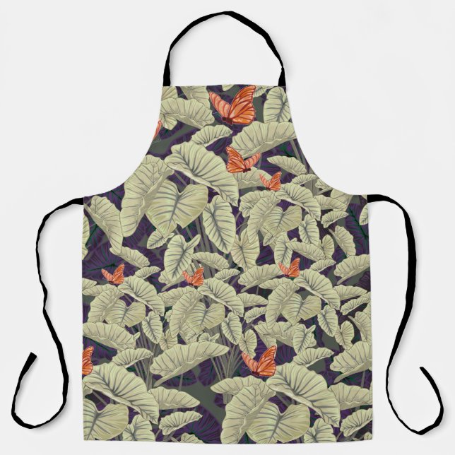 Surface butterfly pattern designapplied art,art,co apron (Front)