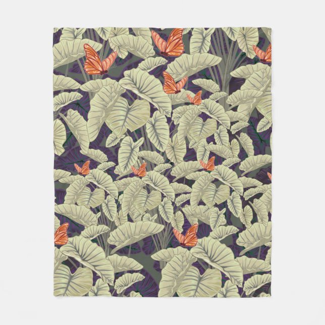Surface butterfly pattern designapplied art,art,co fleece blanket (Front)