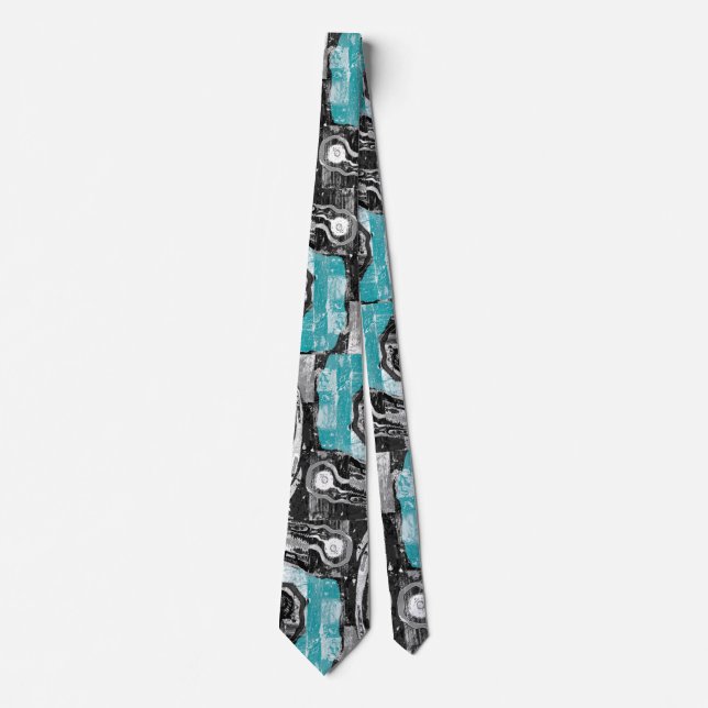 Surface Current – Abstract Flow & Structure Custom Tie (Front)