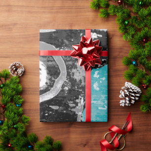Surface Current – Abstract Flow & Structure Wrappi Wrapping Paper