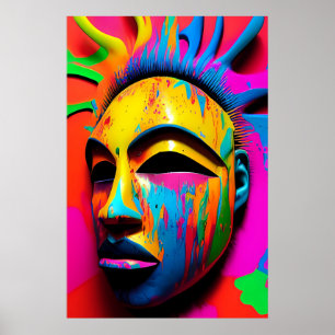 Surface Face Ken Gauge Surrealist Poster