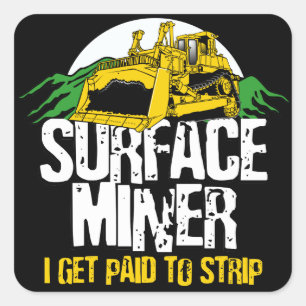 SURFACE MINER SQUARE STICKER