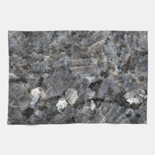 Surface of a Labradorite Rock Tea Towel