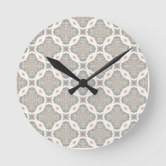Surface pattern design - beige chainlink as round clock