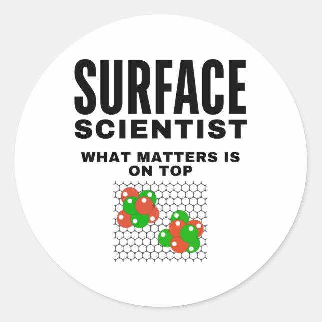 Surface Scientist - What S Is On Top. Sticker  (Front)