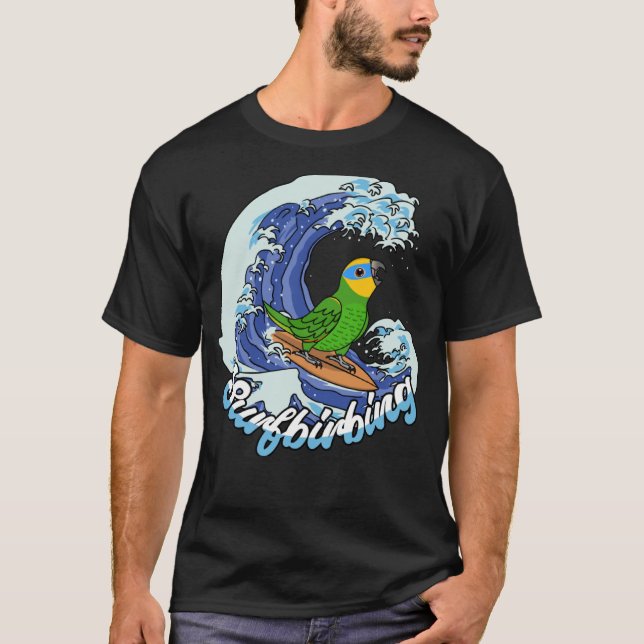 Surfbirbing Parrot I Orange winged Amazon T-Shirt (Front)