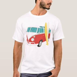 Surfboard and Combi Van Men's Tee