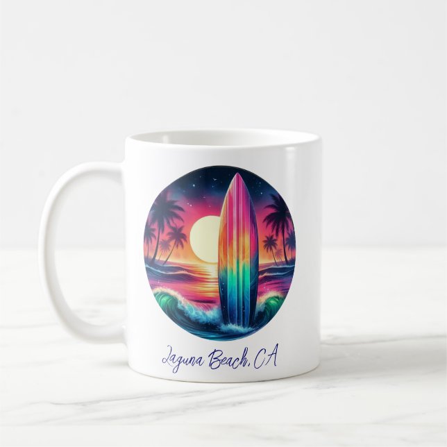 Surfboard Escape- Coffee Mug (Left)