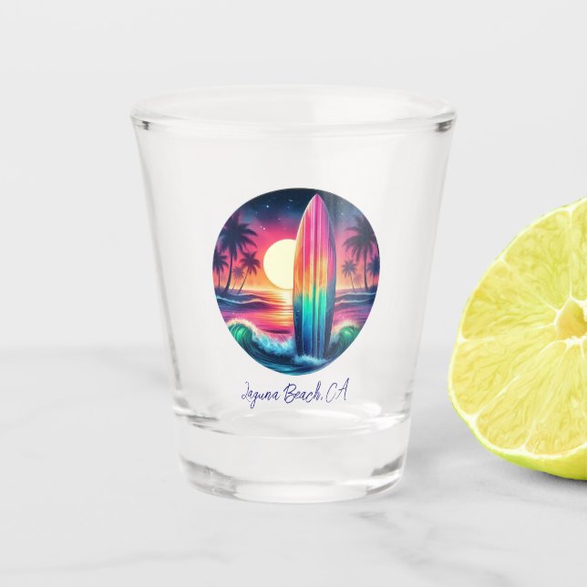 Surfboard Escape- Shot Glass (Front)