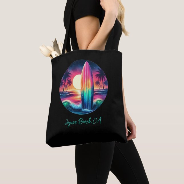 Surfboard Escape- Tote Bag (Close Up)