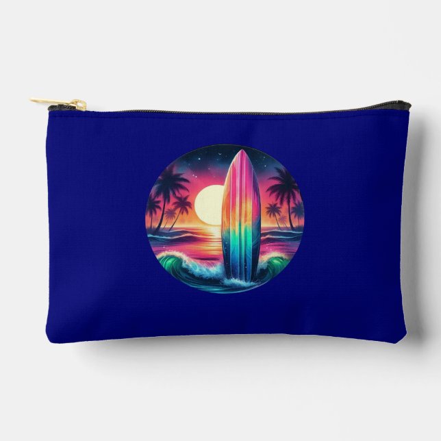 Surfboard Escape Zippered Pouch (Front)