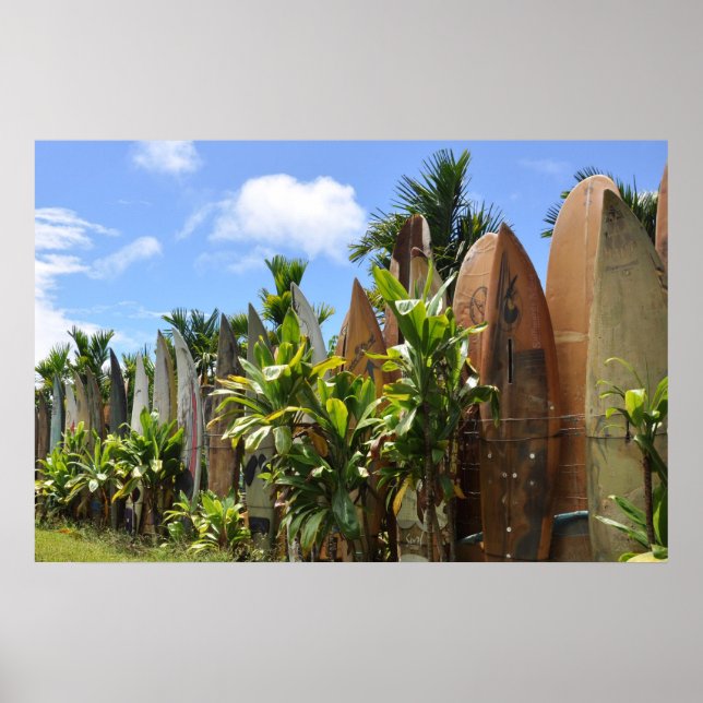 Surfboard Fence Maui, HI Poster (Front)