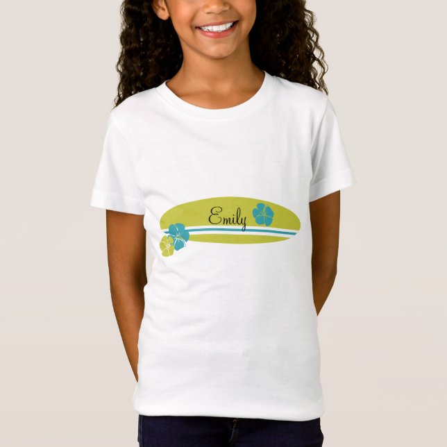 Surfboard Hibiscus T-Shirt (Front)