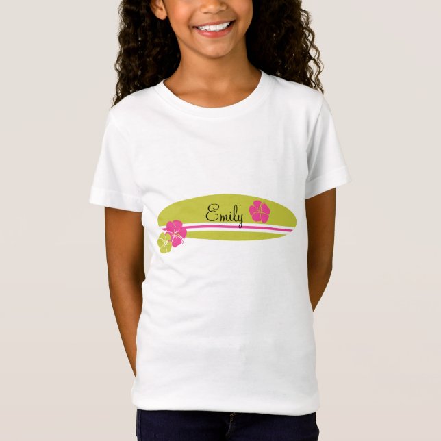 Surfboard Hibiscus T-Shirt (Front)