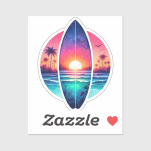 Surfboard in the Sunset