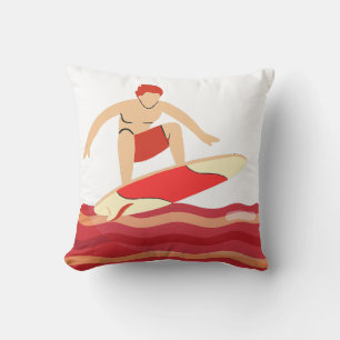 Surfboard on Bacon Wave Cushion