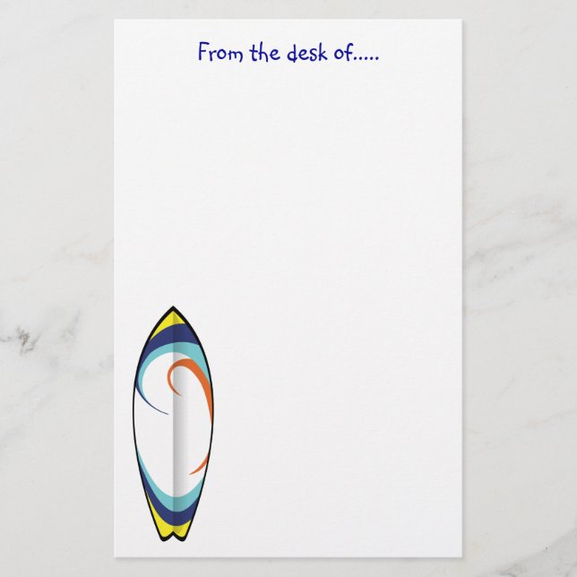Surfboard Stationery (Front)