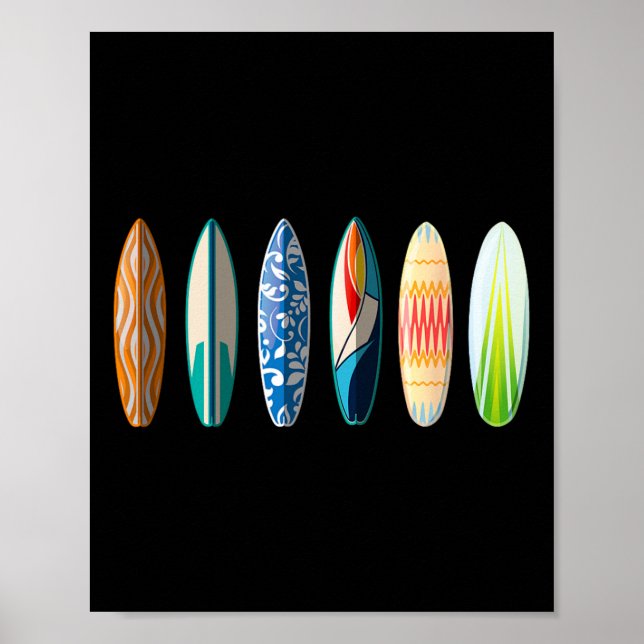 Surfboard Surfing  Poster (Front)