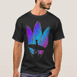 Surfboard Synthwave Surfboarder Surfer Vaporwave S T-Shirt