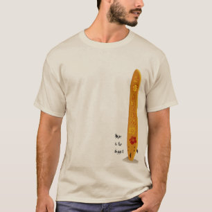 Surfboard with Aloha T-Shirt